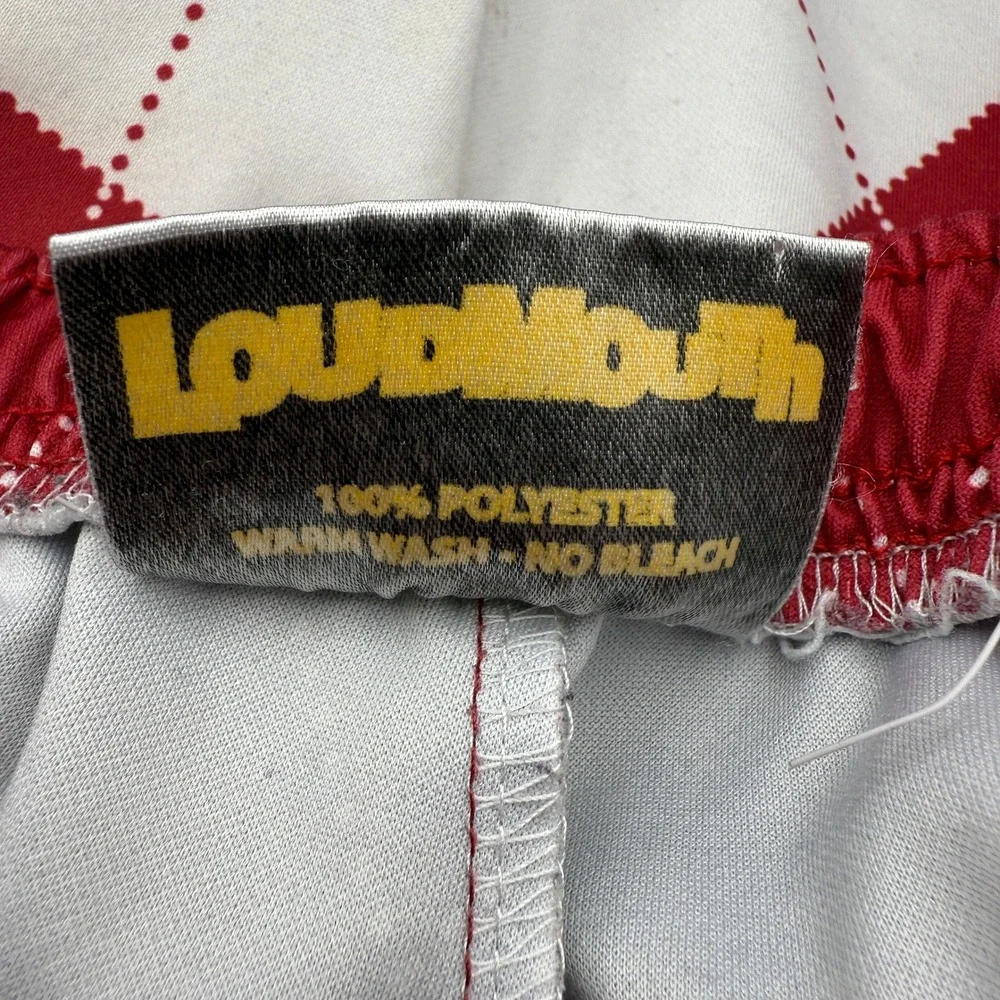 Loudmouth Alabama‎ Crimson Tide Shorts Argyle Golf Casual Size AM Medium